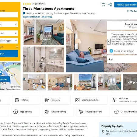 Apartment Three Musketeers Deluxe